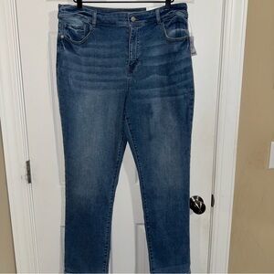 Christopher & Banks Straight Leg Blue Jeans